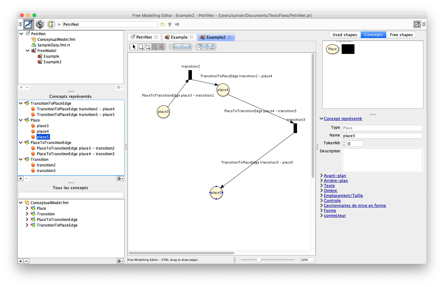 Edit a new Petri Net